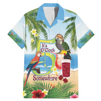 Guyana Christmas Family Matching Mermaid Dress and Hawaiian Shirt Macaw Red-fan Parrot Tropical Vibes - Wonder Print Shop