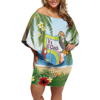 Guyana Christmas Family Matching Off Shoulder Short Dress and Hawaiian Shirt Macaw Red-fan Parrot Tropical Vibes - Wonder Print Shop