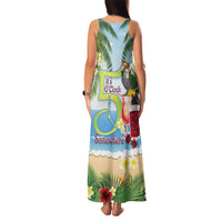 Guyana Christmas Family Matching Tank Maxi Dress and Hawaiian Shirt Macaw Red-fan Parrot Tropical Vibes - Wonder Print Shop