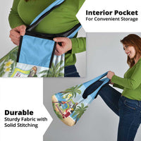 Guyana Christmas Grocery Bag Macaw Red-fan Parrot Tropical Vibes - Wonder Print Shop