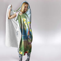 Guyana Christmas Hooded Blanket Macaw Red-fan Parrot Tropical Vibes - Wonder Print Shop