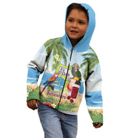 Guyana Christmas Kid Hoodie Macaw Red-fan Parrot Tropical Vibes - Wonder Print Shop