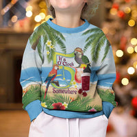 Guyana Christmas Kid Ugly Christmas Sweater Macaw Red-fan Parrot Tropical Vibes - Wonder Print Shop