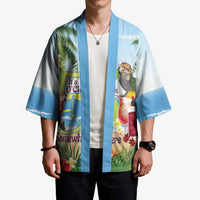 Guyana Christmas Kimono Macaw Red-fan Parrot Tropical Vibes - Wonder Print Shop