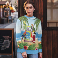 Guyana Christmas Ugly Christmas Sweater Macaw Red-fan Parrot Tropical Vibes - Wonder Print Shop