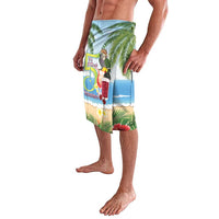 Guyana Christmas Lavalava Macaw Red-fan Parrot Tropical Vibes - Wonder Print Shop