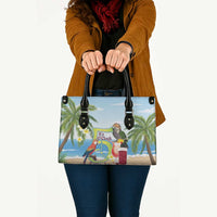 Guyana Christmas Leather Bag Macaw Red-fan Parrot Tropical Vibes - Wonder Print Shop