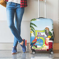 Guyana Christmas Luggage Cover Macaw Red-fan Parrot Tropical Vibes - Wonder Print Shop