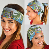 Guyana Christmas Neck Gaiter Macaw Red-fan Parrot Tropical Vibes - Wonder Print Shop