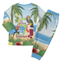 Guyana Christmas Pajama Set Macaw Red-fan Parrot Tropical Vibes - Wonder Print Shop