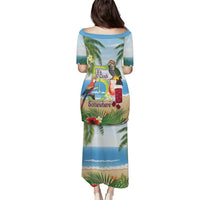 Guyana Christmas Puletasi Macaw Red-fan Parrot Tropical Vibes - Wonder Print Shop