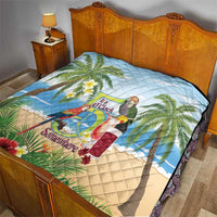 Guyana Christmas Quilt Macaw Red-fan Parrot Tropical Vibes - Wonder Print Shop