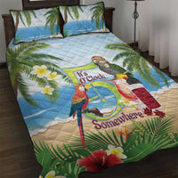 Guyana Christmas Quilt Bed Set Macaw Red-fan Parrot Tropical Vibes - Wonder Print Shop