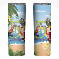 Guyana Christmas Skinny Tumbler Macaw Red-fan Parrot Tropical Vibes - Wonder Print Shop