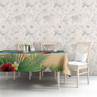 Guyana Christmas Tablecloth Macaw Red-fan Parrot Tropical Vibes - Wonder Print Shop