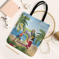 Guyana Christmas Tote Bag Macaw Red-fan Parrot Tropical Vibes - Wonder Print Shop