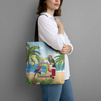 Guyana Christmas Tote Bag Macaw Red-fan Parrot Tropical Vibes - Wonder Print Shop