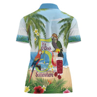 Guyana Christmas Women Polo Shirt Macaw Red-fan Parrot Tropical Vibes - Wonder Print Shop