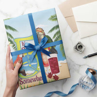 Guyana Christmas Wrapping Paper Macaw Red-fan Parrot Tropical Vibes - Wonder Print Shop