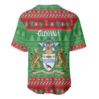 Guyana Christmas Baseball Jersey Santa With Macaw Parrot Merry Xmas - Wonder Print Shop