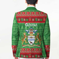 Guyana Christmas Blazer Santa With Macaw Parrot Merry Xmas - Wonder Print Shop