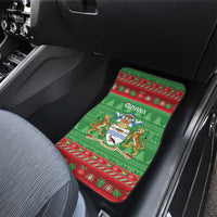 Guyana Christmas Car Mats Santa With Macaw Parrot Merry Xmas - Wonder Print Shop