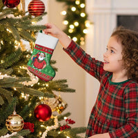 Guyana Christmas Stocking Santa With Macaw Parrot Merry Xmas - Wonder Print Shop