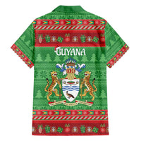 Guyana Christmas Family Matching Short Sleeve Bodycon Dress and Hawaiian Shirt Santa With Macaw Parrot Merry Xmas - Wonder Print Shop