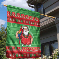 Guyana Christmas Garden Flag Santa With Macaw Parrot Merry Xmas - Wonder Print Shop