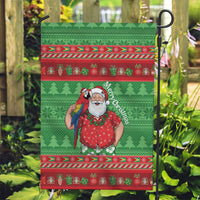Guyana Christmas Garden Flag Santa With Macaw Parrot Merry Xmas - Wonder Print Shop