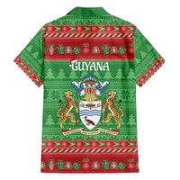 Guyana Christmas Hawaiian Shirt Santa With Macaw Parrot Merry Xmas - Wonder Print Shop