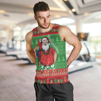 Guyana Christmas Men Tank Top Santa With Macaw Parrot Merry Xmas - Wonder Print Shop