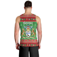 Guyana Christmas Men Tank Top Santa With Macaw Parrot Merry Xmas - Wonder Print Shop