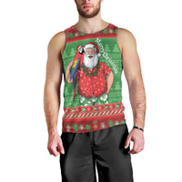 Guyana Christmas Men Tank Top Santa With Macaw Parrot Merry Xmas - Wonder Print Shop