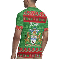 Guyana Christmas Rugby Jersey Santa With Macaw Parrot Merry Xmas - Wonder Print Shop