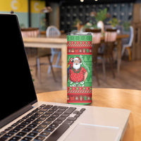 Guyana Christmas Skinny Tumbler Santa With Macaw Parrot Merry Xmas - Wonder Print Shop