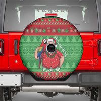 Guyana Christmas Spare Tire Cover Santa With Macaw Parrot Merry Xmas - Wonder Print Shop