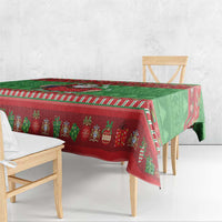 Guyana Christmas Tablecloth Santa With Macaw Parrot Merry Xmas - Wonder Print Shop