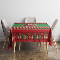 Guyana Christmas Tablecloth Santa With Macaw Parrot Merry Xmas - Wonder Print Shop