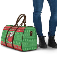 Guyana Christmas Travel Bag Santa With Macaw Parrot Merry Xmas - Wonder Print Shop
