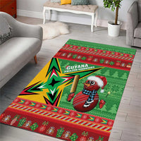 Guyana Cricket Christmas Area Rug Amazon Warriors Merry Xmas - Wonder Print Shop