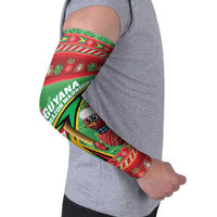 Personalized Guyana Cricket Christmas Arm Sleeves Amazon Warriors Merry Xmas - Wonder Print Shop