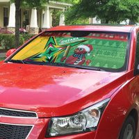 Guyana Cricket Christmas Auto Sun Shade Amazon Warriors Merry Xmas - Wonder Print Shop