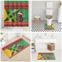 Guyana Cricket Christmas Bathroom Set Amazon Warriors Merry Xmas - Wonder Print Shop