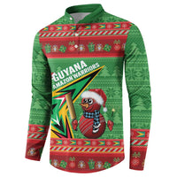 Personalized Guyana Cricket Christmas Button Sweatshirt Amazon Warriors Merry Xmas - Wonder Print Shop