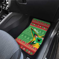 Personalized Guyana Cricket Christmas Car Mats Amazon Warriors Merry Xmas - Wonder Print Shop