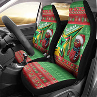 Guyana Cricket Christmas Car Seat Cover Amazon Warriors Merry Xmas - Wonder Print Shop
