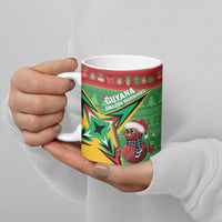 Personalized Guyana Cricket Christmas Ceramic Mug Amazon Warriors Merry Xmas - Wonder Print Shop