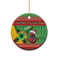 Personalized Guyana Cricket Christmas Ceramic Ornament Amazon Warriors Merry Xmas - Wonder Print Shop