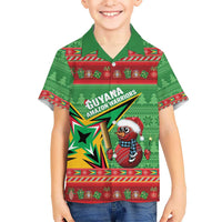 Personalized Guyana Cricket Christmas Hawaiian Shirt Amazon Warriors Merry Xmas - Wonder Print Shop